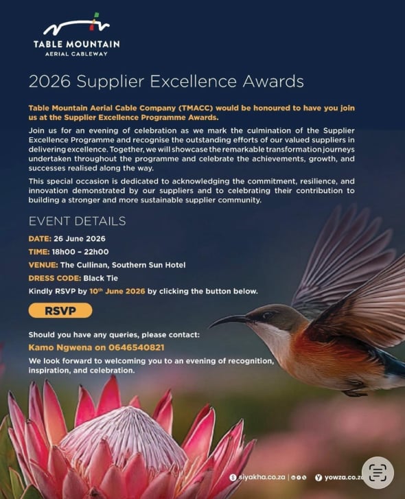 Table Mountain Supplier Excellence Awards